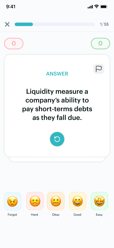 A1 Study app screen