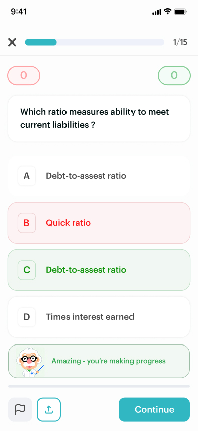 A1 Study app screen